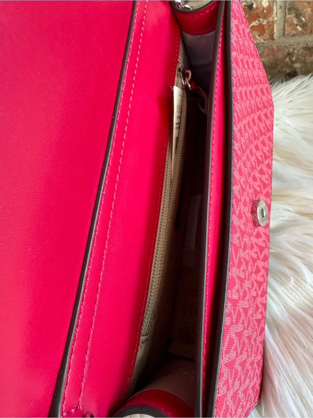 Michael Kors Pink Signature Crossbody Bag